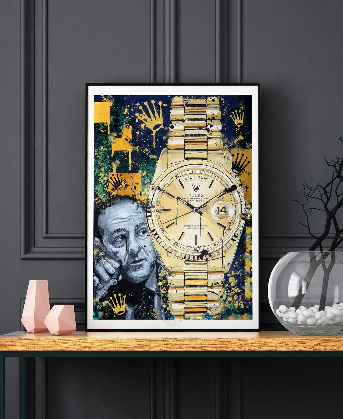 Tony Soprano Rolex Day Date - Limited Edition print. Rolex watch
